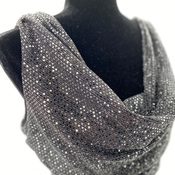 R&M Richards Black Sparkle Jumpsuit Pants - Picture 3 of 12